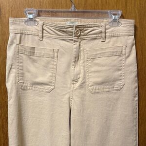Classic Beige Straight Leg Jeans